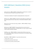 NUR 1600 Exam 1 Questions With Correct Answers