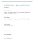 NUR 1600- Exam 3 Questions With Correct Answers&period;