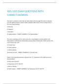 NSG 3105 EXAM QUESTIONS WITH CORRECT ANSWERS 