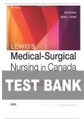 TEST BANK FOR Lewis's Medical-Surgical Nursing in Canada&comma; 5th Edition by Jane Tyerman&comma; Shelley Cobbett&comma; Mariann M&period; Harding ISBN&colon; 9780323791564 COMPLETE GUIDE 100 &percnt; VERIFIED A&plus; GRADE ASSURED&excl;&excl;&excl;&excl;&excl;NEW LATEST UPDATE&excl;&excl;&excl;&excl;&excl;&excl;
