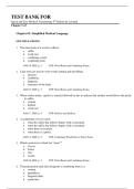 Test Bank for Quick and Easy Medical Terminology 9th Edition by Leonard &vert; Chapters 1&ndash;15 &vert; Complete Guide A&plus;
