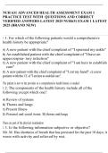 NUR 631 ADVANCED HEALTH ASSESSMENT EXAM 1 PRACTICE TEST WITH  QUESTIONS AND CORRECT VERIFIED ANSWERS LATEST 2025 NUR631 EXAM 1 LATEST 2025 &lpar;BRAND NEW&rpar;