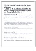 NR 226 Exam -1 Study Guide The Nursing Process- Ch&period; 16&comma; 17&comma; 18&comma; 19&comma; 20&comma; 21 &lpar;Assessment&comma; Diagnosis&comma; Planning&comma;