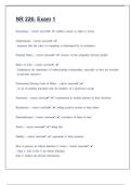 NR 226 Exam  Questions With Complete Solutions complete package deal 