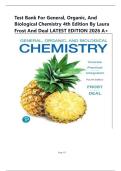 Test Bank For General&comma; Organic&comma; and Biological Chemistry 4th Edition by Laura Frost and Deal
