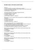 BCMB EXAM 2 REVIEW QUESTIONS