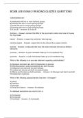 BCMB LEE EXAM 2 READING QUIZZES QUESTIONS