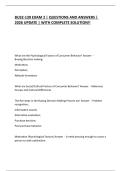 BUS2-130 EXAM 2 &vert; QUESTIONS AND ANSWERS &vert; 2026 UPDATE &vert; WITH COMPLETE SOLUTION&excl;&excl;