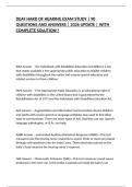 DEAF HARD OF HEARING EXAM STUDY &vert; 90 QUESTIONS AND ANSWERS &vert; 2026 UPDATE &vert; WITH COMPLETE SOLUTION&excl;&excl;