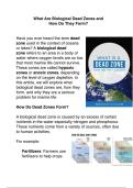 Biological Dead Zones 
