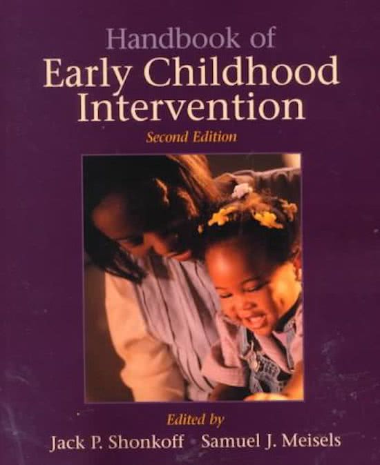 Sv handbook of early childhood intervention
