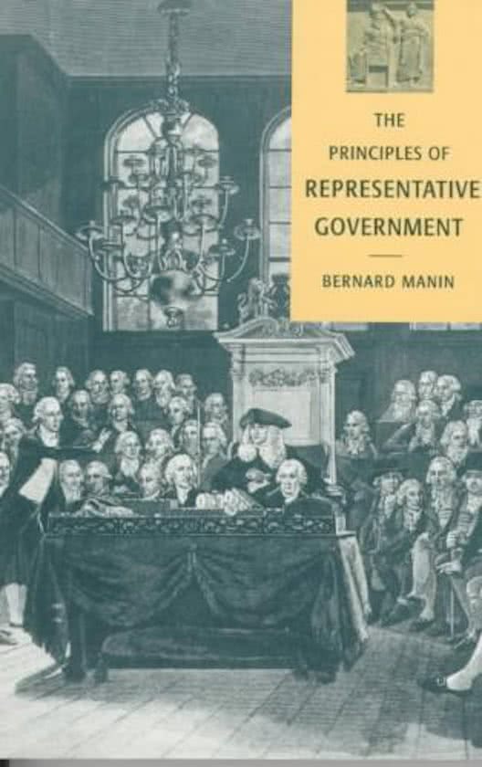 Uittreksel Manin - Principles of representative government