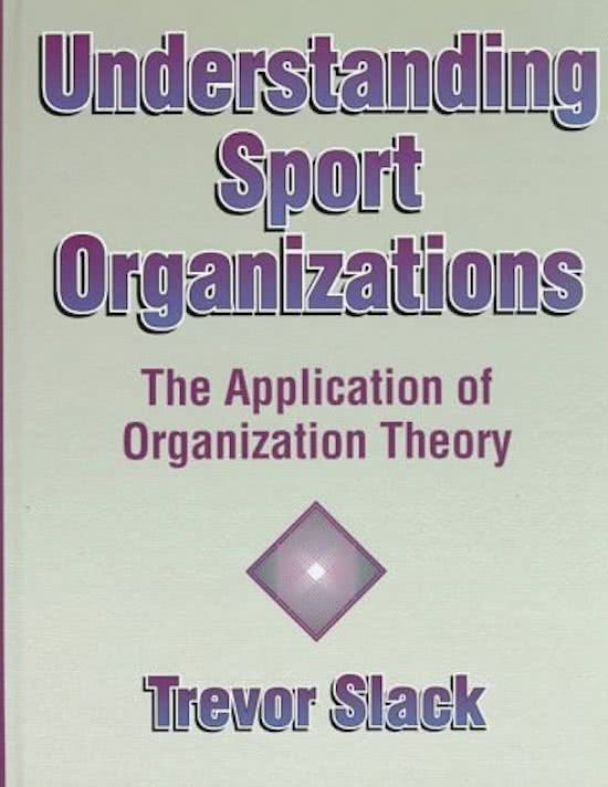 Understanding sport organisations