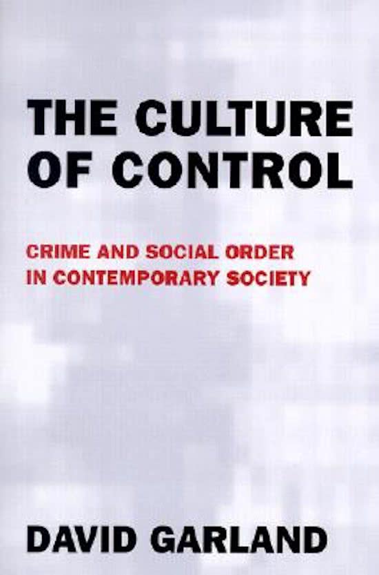 The Culture of Control
