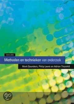 Samenvatting van boek 'Methoden en technieken van onderzoek' 