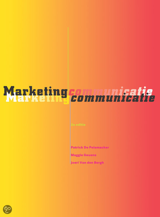 Samenvatting marketingcommunicatie