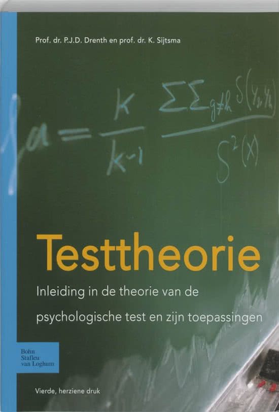 abstract book Test Theory (introduction to the theory of the psychological test and its applications) - grade 2