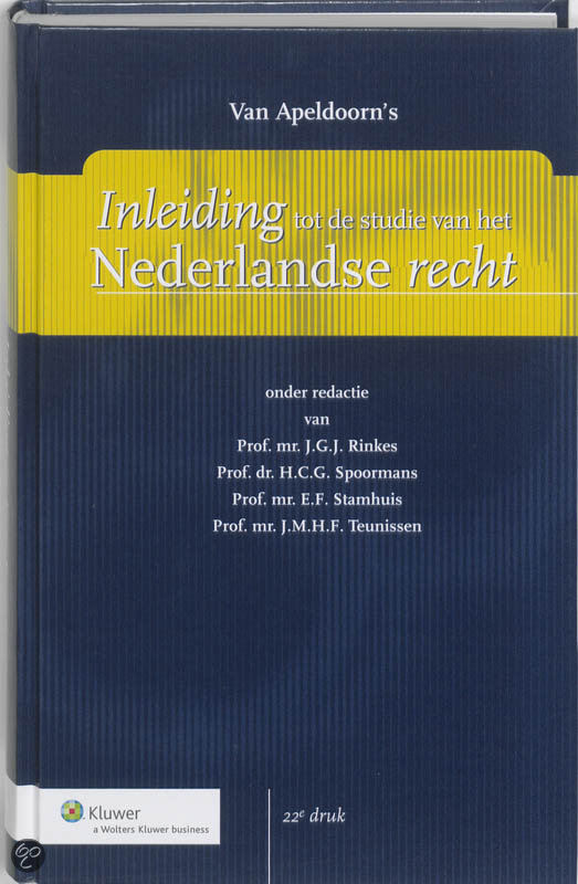 Open Universiteit - Van Apeldoorn's Inleiding tot de studie van het Nederlandse Recht