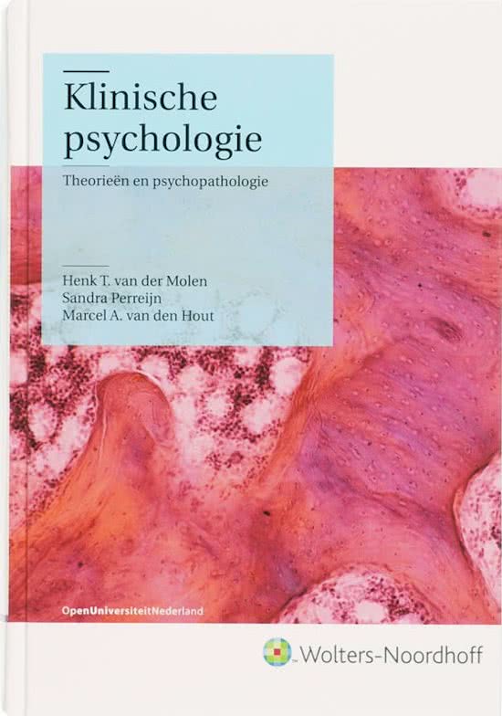 Psychopathologie samenvatting H. 12, 13, 14, 15, 20, 21, 24 