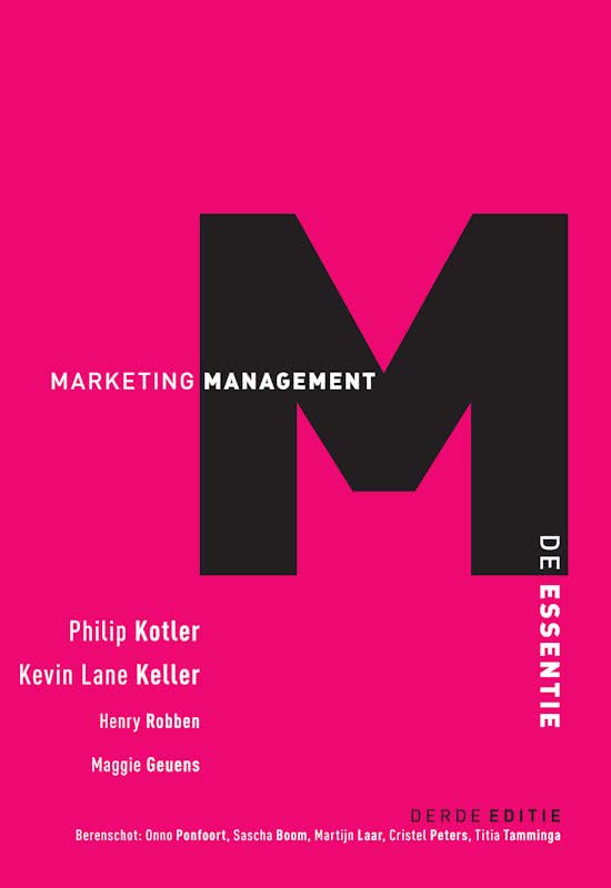 Marketingmanagement, De Essentie