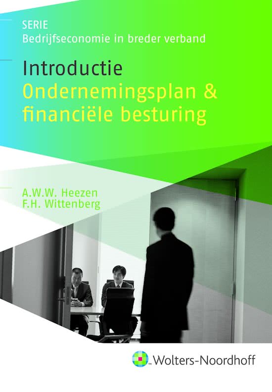Introductie ondernemingsplan en financiele besturing