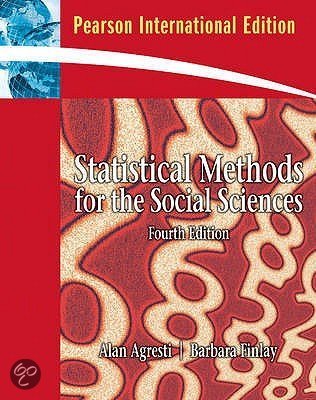 Statistical Methods for the Social Sciences samenvatting