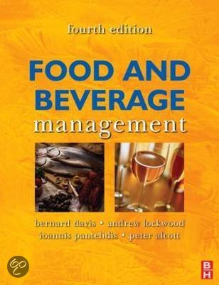 Chapter 8; Food & Beverage