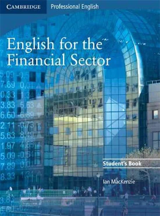 English for the financial sector (English 3 FV Hogeschool Gent) OEF