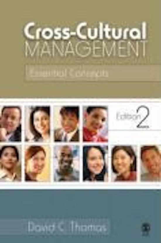 Cross-Cultural Management - David C. Thomas - 2nd Edition - CH 1 until 7