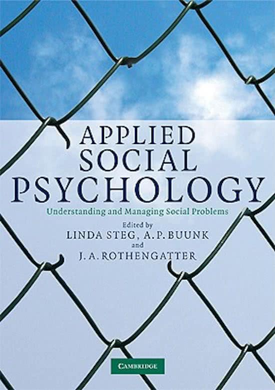 Summary Book Social Environment and Behaviour