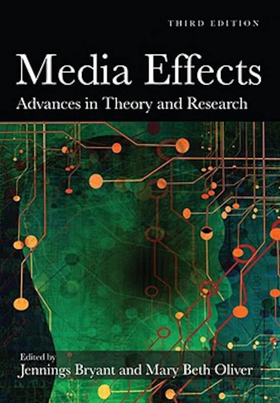 Samenvatting Media-effecten (inclusief boek) 