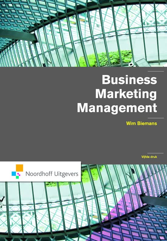 Business Marketing Management Hoofdstuk 1 en 2