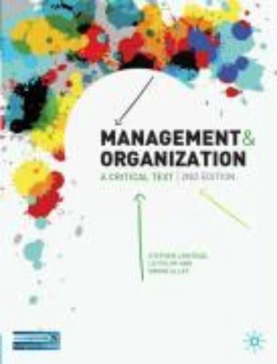 Linstead - Management and Organization