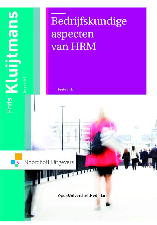 Bedrijfskundige aspecten van HRM H5&8