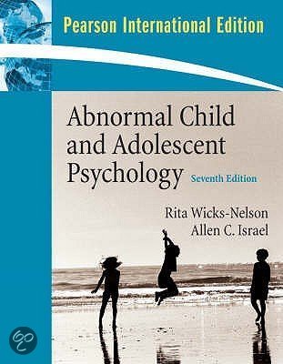 Samenvatting Abnormal Child And Adolescent Psychology