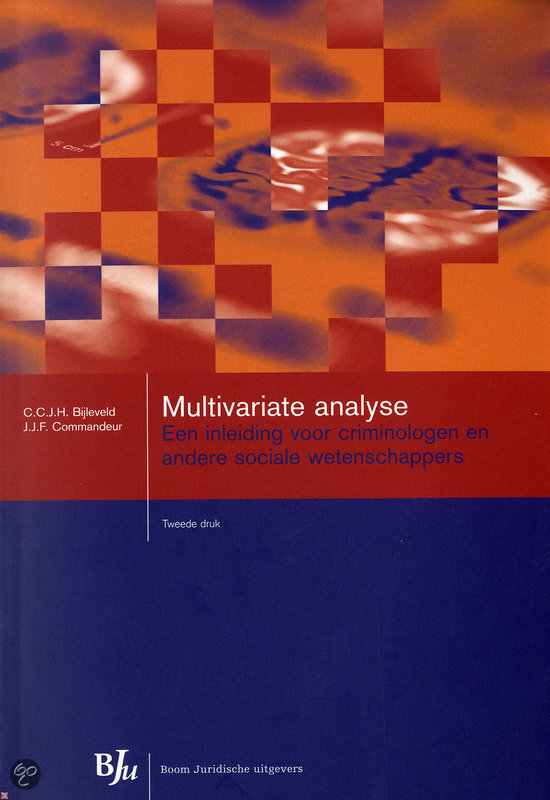 Multivariate Analyse hoorcolleges