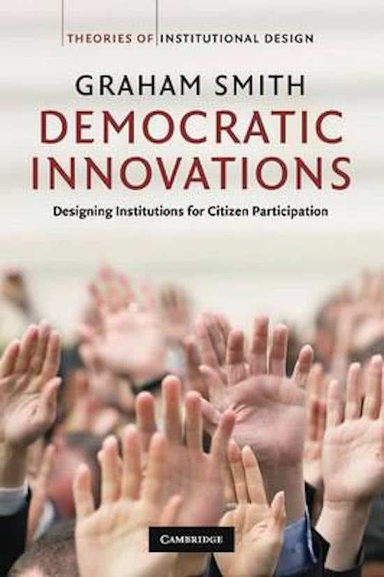 Samenvatting Graham Smith - Democratic Innovations (NL)