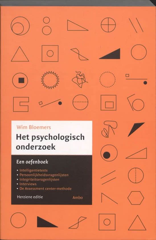 Het psychologisch onderzoek - Wim Bloemers