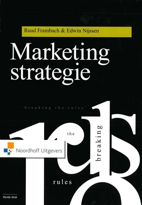 Samenvatting 'Marketingstrategie'