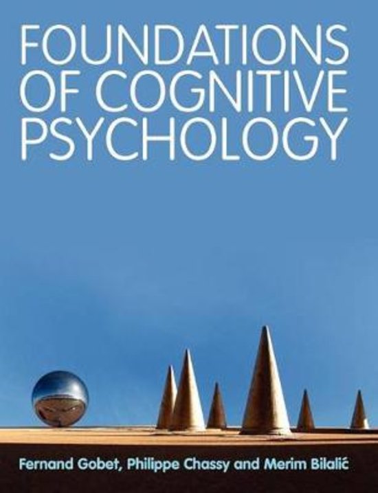 Samenvatting Cognitieve Psychologie 1