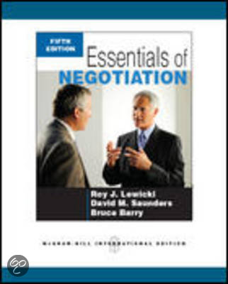 Essentials of Negotiation 6th Edition Lewicki Test Bank &vert; Complete Questions & Answers