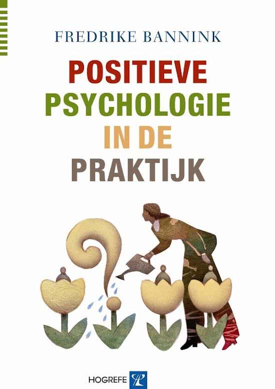 Samenvatting positieve psychologie 