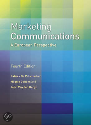 Marketing Communications, A European Perspective. Pelsmacker, Geuens & Van Den Bergh