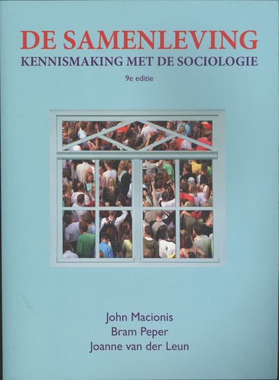 Samenvatting 'De samenleving, kennismaking met de sociologie'