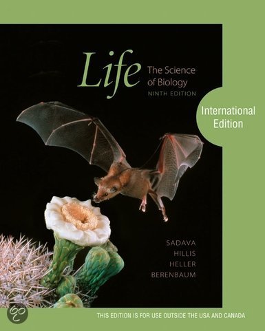 Life the Science of Biology, chapters: 2-5, 9