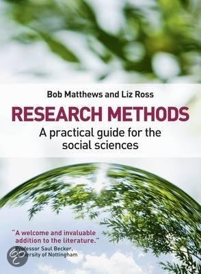 Research Methods: A practical guide for the social sciences | Summary RES2 | Part A, B, and C1-3 
