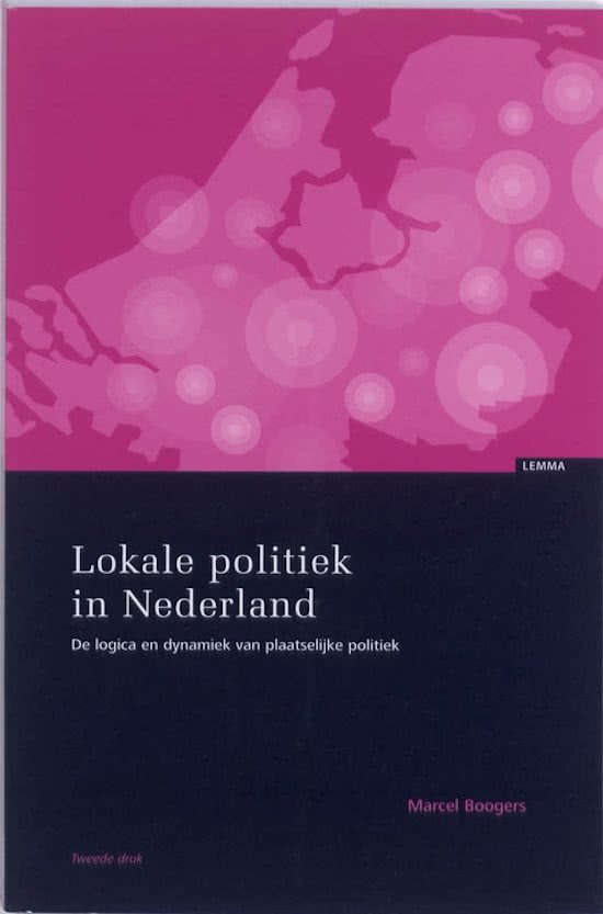 Samenvatting Lokale Politiek in Nederland 
