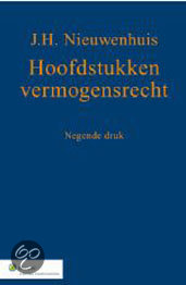 Samenvatting hoofdstukken vermogensrecht - J.H. Nieuwenhuis