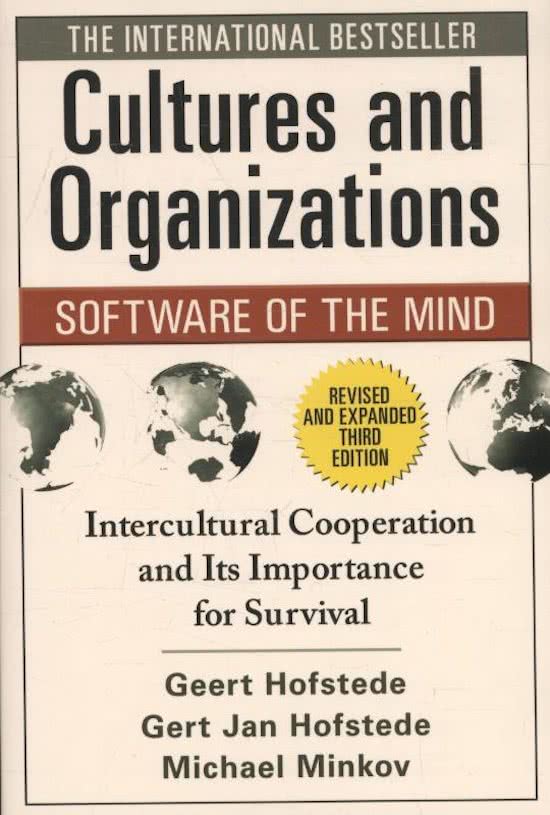 Cultures and Organizations
