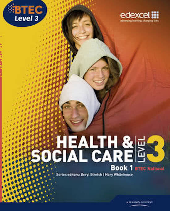 BTEC Health and Social Care Level 3 - Unit 7 Principles of Safe Practice in Health and Social Care - DISTINCTION LEVEL 